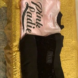 Pink jacket/pull over crop hoodie